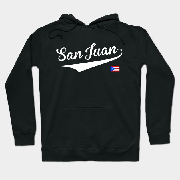 San Juan Puerto Rico Puerto Rican Santurce Baseball Hoodie by PuertoRicoShirts